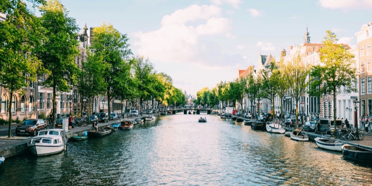 Amsterdam — canals and historic houses